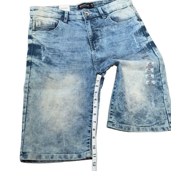 SOUTH POLE DENIM Bermuda Shorts Size 16 NWT - Picture 10 of 16